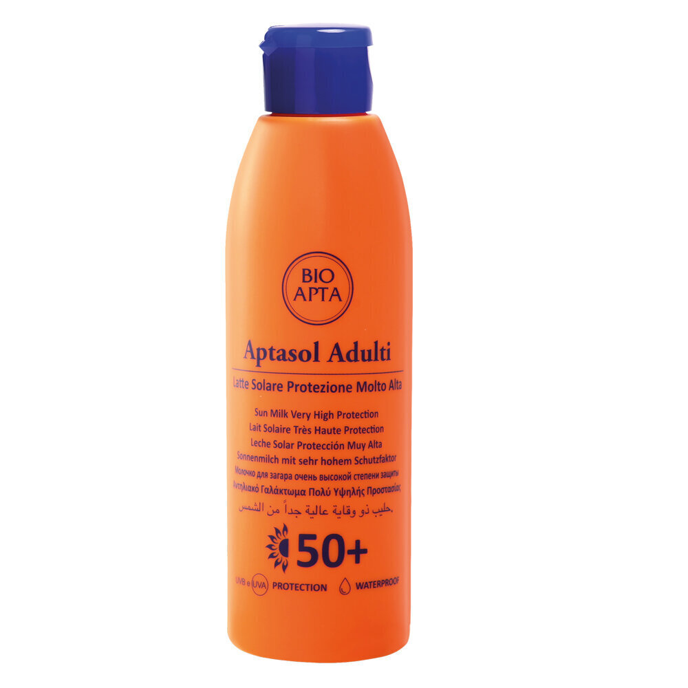 Apsauginis pienelis nuo saulės BIOAPTA APTASOL ADULTI SPF50+, 125 ml kaina ir informacija | Kremai nuo saulės | pigu.lt