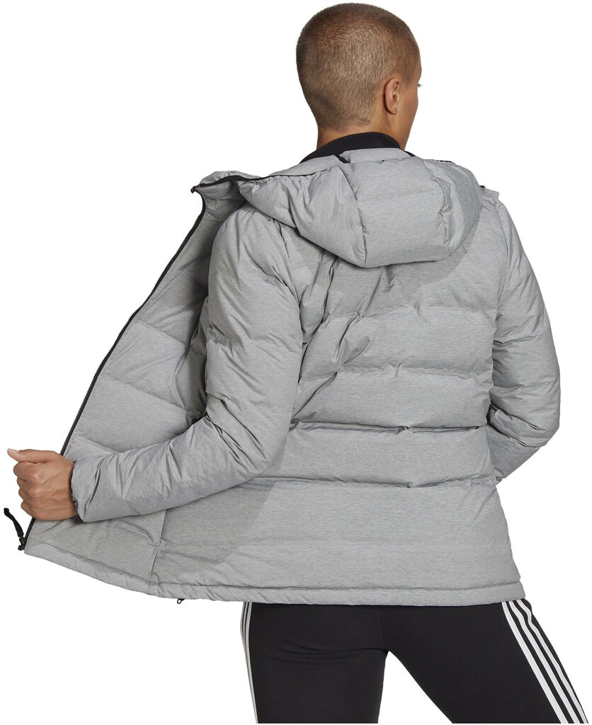 Striukė moterims Adidas W Helionic Mel Grey H59835, pilka kaina ir informacija | Striukės moterims | pigu.lt