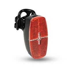 Задняя велосипедная лампа LED, 2xAAA батарея, IPX5 цена и информация | Велосипедные фонари, отражатели | pigu.lt
