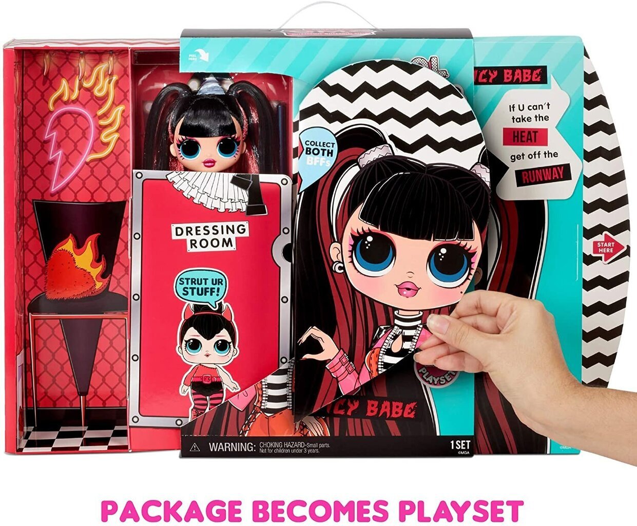 Lėlė L.O.L. Surprise! OMG Spicy Babe Fashion Doll kaina ir informacija | Žaislai mergaitėms | pigu.lt