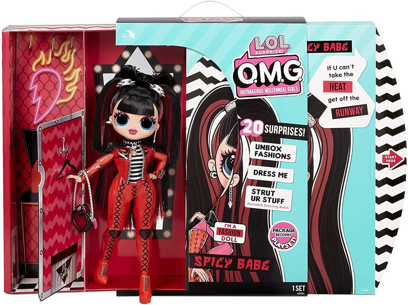 Lėlė L.O.L. Surprise! OMG Spicy Babe Fashion Doll цена и информация | Žaislai mergaitėms | pigu.lt