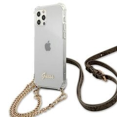 Telefono dėklas Guess GUHCP12MKC4GSGO iPhone 12/12 Pro 6.1'' kaina ir informacija | Telefono dėklai | pigu.lt