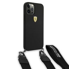 Ferrari FESTRAHCP12MBK iPhone 12/12 Pro 6,1 &quot;black On Track Silicone strap kaina ir informacija | Telefono dėklai | pigu.lt