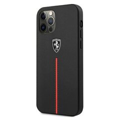 Telefono dėklas Ferrari FEOMSHCP12MBK iPhone 12/12 Pro kaina ir informacija | Telefono dėklai | pigu.lt