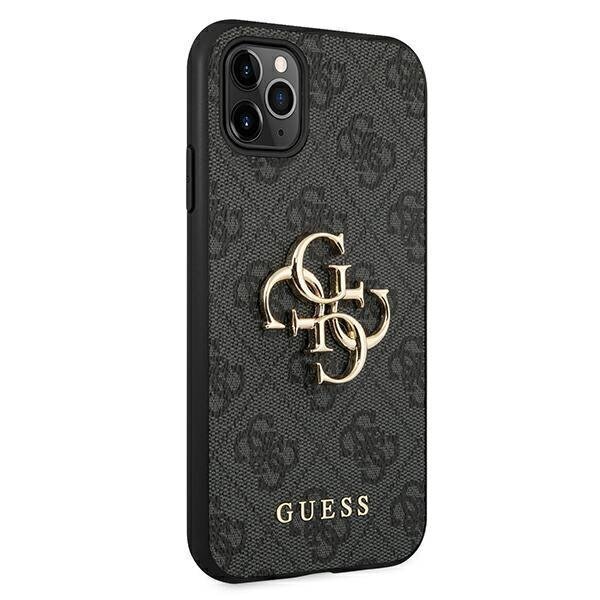 Guess GUHCN654GMGGR, skirtas iPhone 11 Pro Max, pilkas kaina ir informacija | Telefono dėklai | pigu.lt