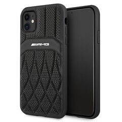 AMG AMHCN61OSDBK skirtas iPhone 11 6,1", juodas kaina ir informacija | Telefono dėklai | pigu.lt