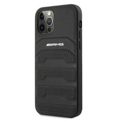 AMG AMHCP12LGSEBK skirtas iPhone 12 Pro Max 6,7", juodas kaina ir informacija | Telefono dėklai | pigu.lt