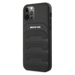 AMG AMHCP12MGSEBK skirtas iPhone 12/12 Pro 6,1", juodas kaina ir informacija | Telefono dėklai | pigu.lt