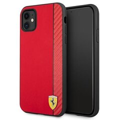 Telefono dėklas Ferrari FESAXHCN61RE iPhone 11 6,1" kaina ir informacija | Telefono dėklai | pigu.lt