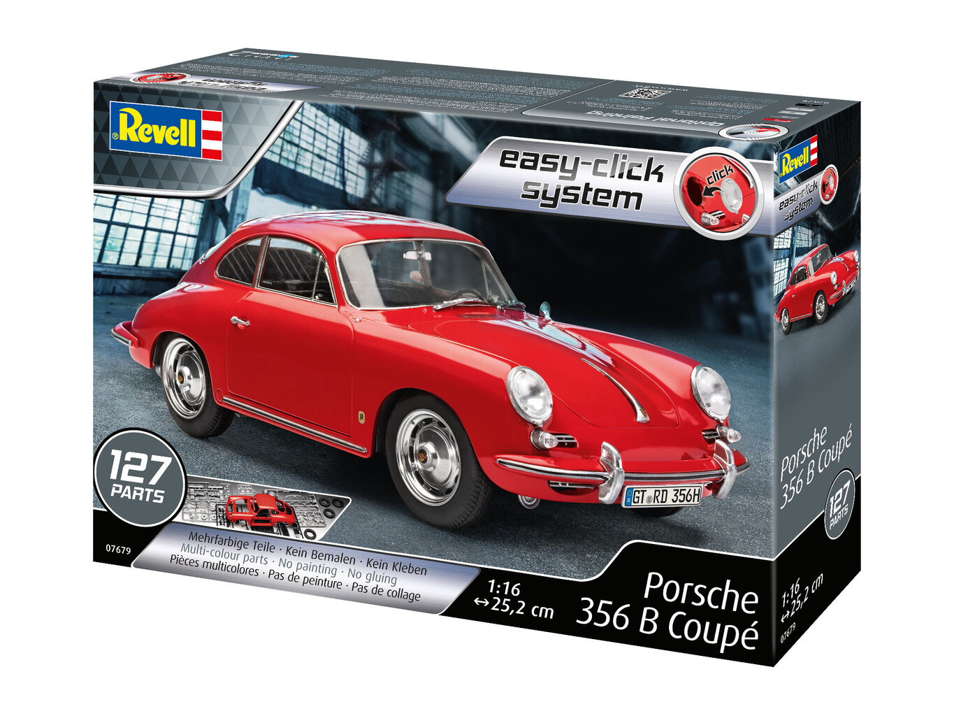 Surenkamas automobilio modelis Revell Porsche 356 Coupe 1:16, 7679 kaina ir informacija | Konstruktoriai ir kaladėlės | pigu.lt