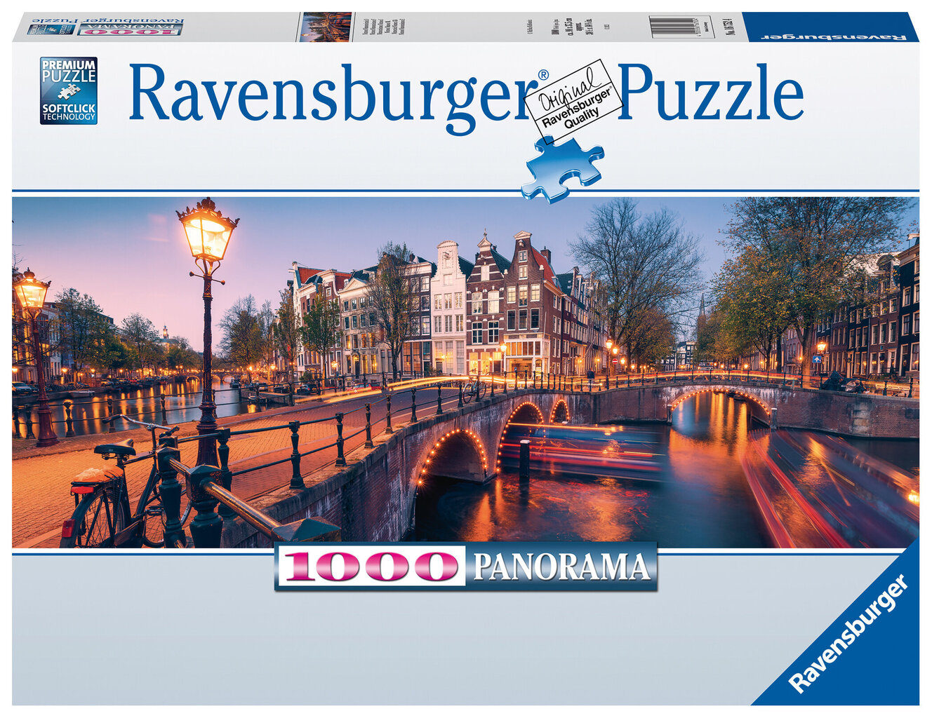 Dėlionė Ravensburger Abendas Amsterdame, 1000 d., 16752 kaina ir informacija | Dėlionės (puzzle) | pigu.lt
