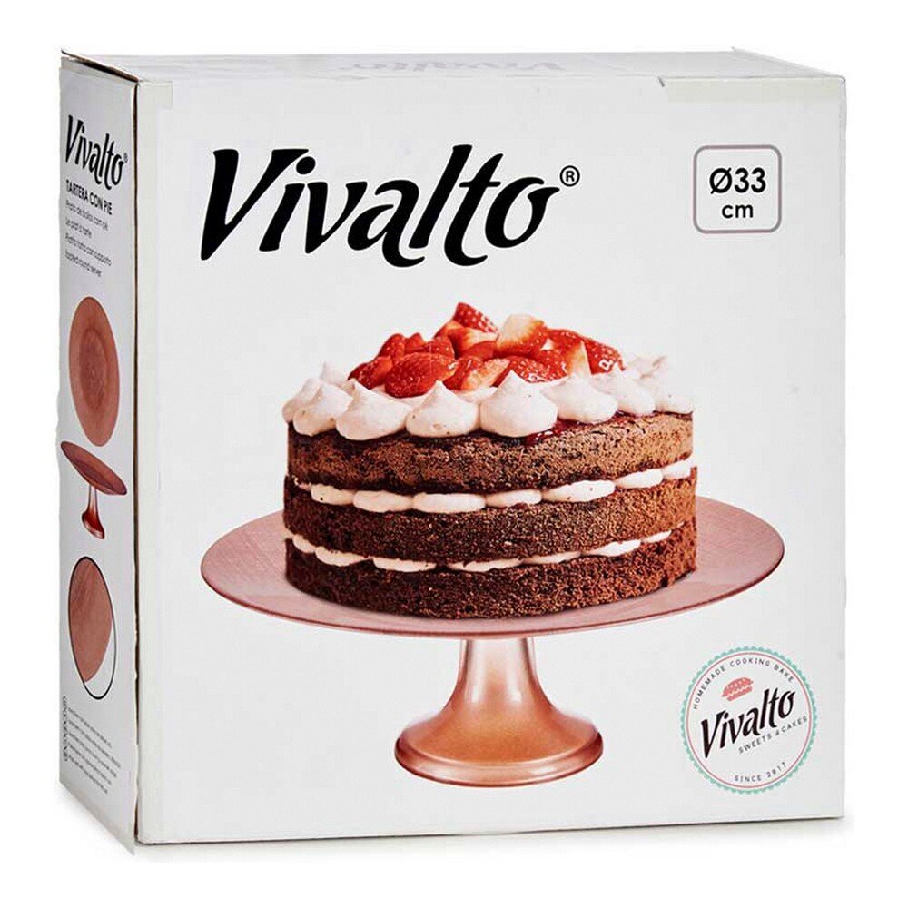 Vivalto tortinė, 33 x 9 x 33 cm kaina ir informacija | Indai, lėkštės, pietų servizai | pigu.lt