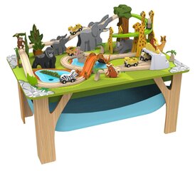 Деревянный игровой стол Kidkraft Adventure Tracks Safari Run Play цена и информация | Игрушки для мальчиков | pigu.lt
