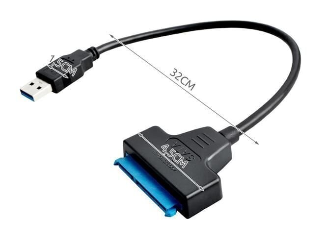 Adapteris SATA SSD HDD USB 3.0 kaina ir informacija | Adapteriai, USB šakotuvai | pigu.lt