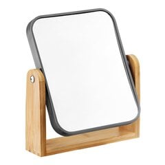 Прямоугольное зеркало Jotta с бамбуковой подставкой цена и информация | Зеркала | pigu.lt