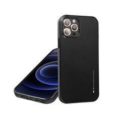 Mercury i-Jelly Metal Effect Thin TPU Hard Protection back cover case for iPhone 13 Mini Cosmo Black kaina ir informacija | Telefono dėklai | pigu.lt