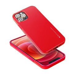 Mercury i-Jelly Metal Effect Thin TPU Hard Protection back cover case for iPhone 13 Pro Max Cosmo Red kaina ir informacija | Telefono dėklai | pigu.lt