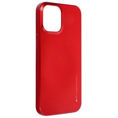 Mercury i-Jelly Metal Effect Thin TPU Hard Protection back cover case for iPhone 13 Pro Max Cosmo Red kaina ir informacija | Telefono dėklai | pigu.lt