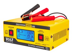 Universalus mikroprocesorinis akumuliatorių įkroviklis Volt Polska LCD 6/8/12/14/16/24V 15A SMART A80 kaina ir informacija | Akumuliatorių krovikliai | pigu.lt