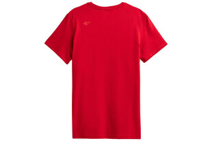 Marškinėliai vyrams 4F NOSH4 TSM352, raudoni kaina ir informacija | Vyriški marškinėliai | pigu.lt