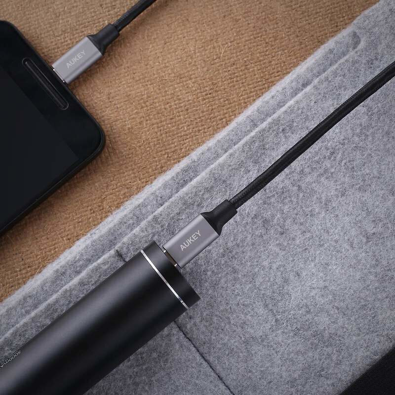 Aukey CB-CD6, USB-C, 2 m kaina ir informacija | Kabeliai ir laidai | pigu.lt