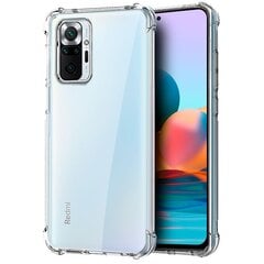 "Fusion Anti Shock Case" 1 mm apsauginis silikoninis dėklas, skirtas "Xiaomi Redmi Note 10 Pro", skaidrus kaina ir informacija | Telefono dėklai | pigu.lt