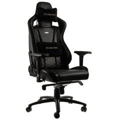 Игровое кресло Epic, черное с золотом цена и информация | Офисные кресла | pigu.lt
