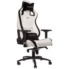 Žaidimų Kėdė noblechairs EPIC White/Black PU Leather (Baltai Juoda PU Oda) kaina ir informacija | Biuro kėdės | pigu.lt