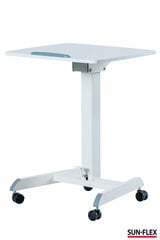 Stalas SUN-FLEX® EASYDESK PRO, reguliuojamo aukščio, baltas kaina ir informacija | Kompiuteriniai, rašomieji stalai | pigu.lt