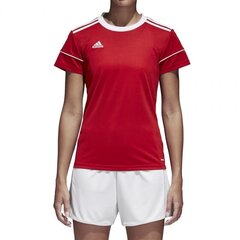 Женская футболка Adidas Squadra 17 Jersey W BJ9203, красная цена и информация | Женские футболки | pigu.lt