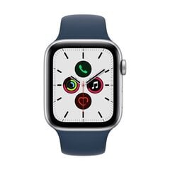 Apple Watch SE2nd Gen GPS, 44mm Silver Aluminium Case ,Abyss Blue Sport Band - MKQ43UL/A kaina ir informacija | Apple Išmanieji laikrodžiai, apyrankės | pigu.lt