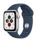 Apple Watch SE2nd Gen GPS, 44mm Silver Aluminium Case ,Abyss Blue Sport Band - MKQ43UL/A kaina ir informacija | Išmanieji laikrodžiai (smartwatch) | pigu.lt