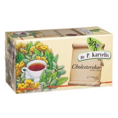 Žolelių arbata Dr. P. Karvelis Cholesterokar, 25x1 g цена и информация |  Чаи и лекарственные травы | pigu.lt