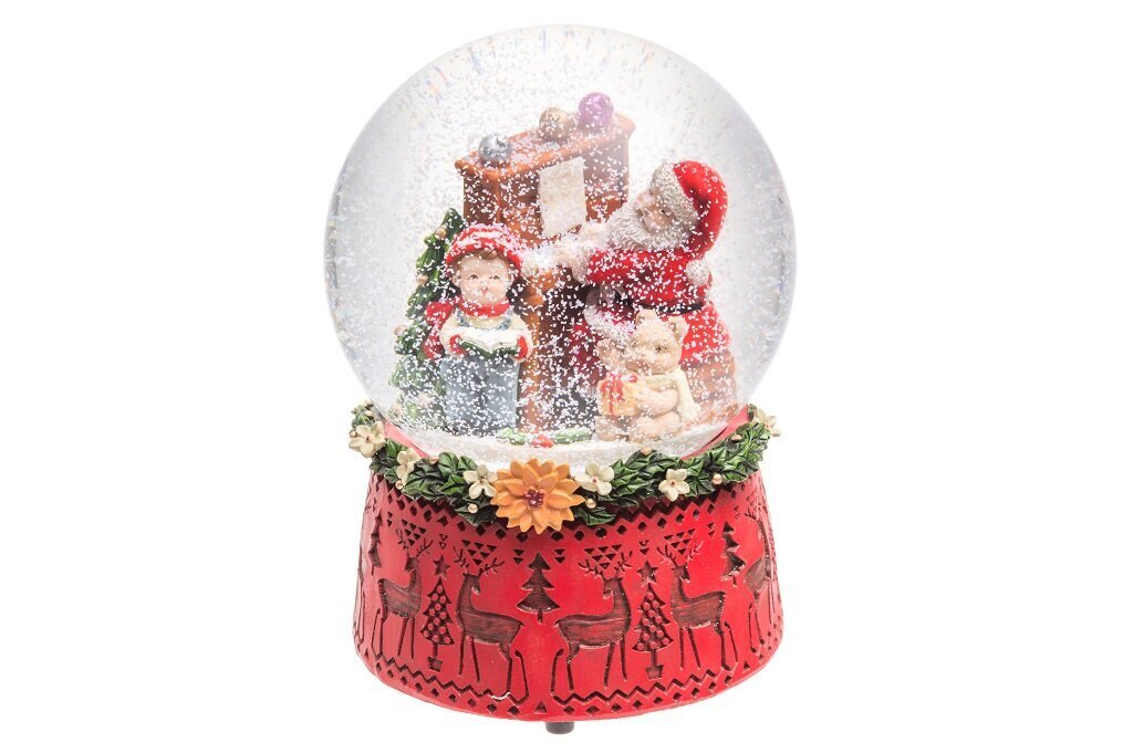 Kalėdinė dekoracija Sniego gaublys su muzika Winteria kaina ir informacija | Kalėdinės dekoracijos | pigu.lt