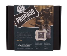 Rinkinys Proraso Azur Lime: barzdos šampūnas, 200 ml + barzdos balzamas, 100 ml kaina ir informacija | Skutimosi priemonės ir kosmetika | pigu.lt