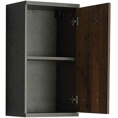 Настенный шкаф Veris, серый/винтажный дуб цена и информация | Шкафчики для ванной | pigu.lt