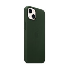 iPhone 13 Leather Case with MagSafe, Sequoia Green kaina ir informacija | Telefono dėklai | pigu.lt