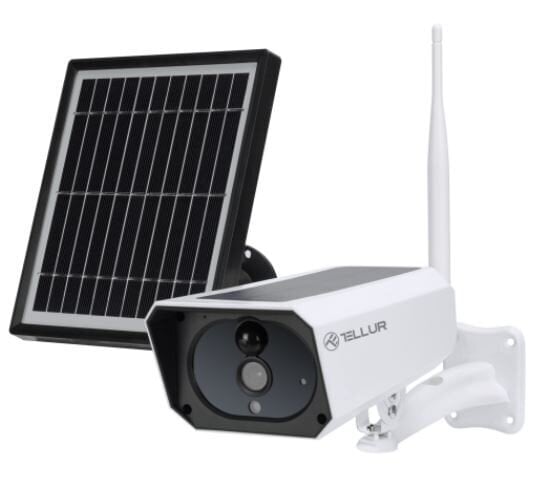 Išmanioji stebėjimo kamera su saulės baterija WiFi Tellur TLL331231 kaina |  pigu.lt