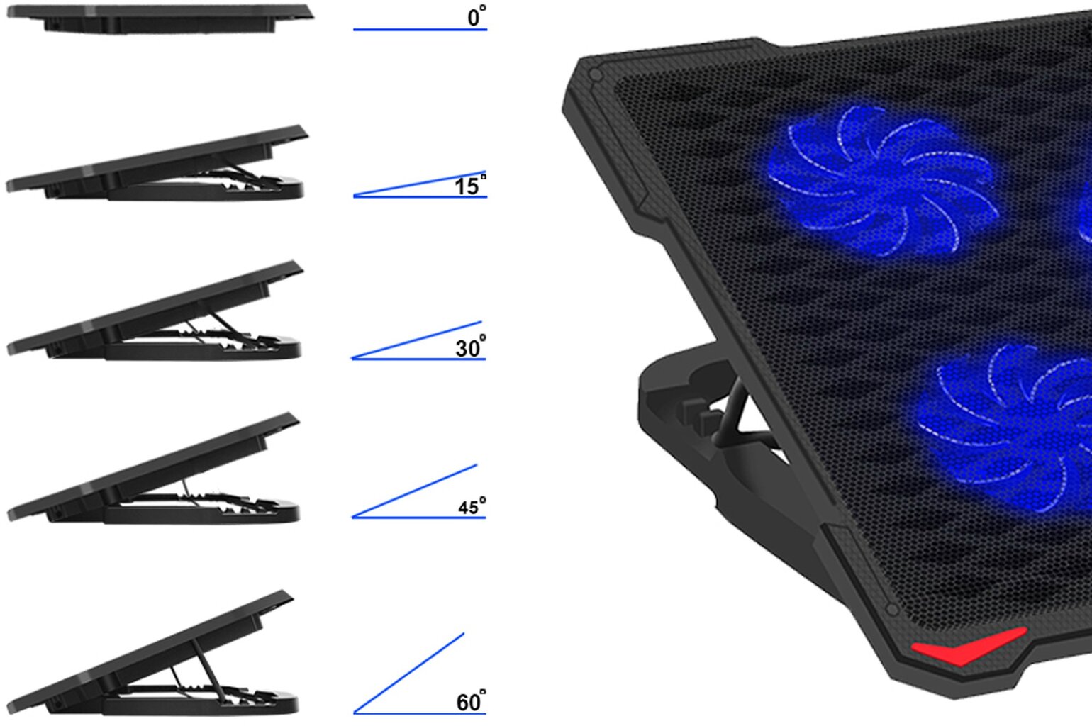 Platinet PLCP5FB kaina ir informacija | Kompiuterių aušinimo ir kiti priedai | pigu.lt