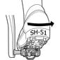 Plokštelės pedalams Shimano SPD SM-SH51 kaina ir informacija | Kitos dviračių dalys | pigu.lt