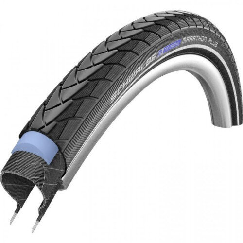 Dviračio padanga 28" Schwalbe Marathon Plus HS 348, Perf Wired 32-622 Black-Reflex kaina ir informacija | Dviračių kameros ir padangos | pigu.lt