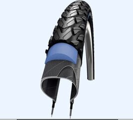 Dviračių padanga 26" Schwalbe Marathon Plus Tour HS 404 50-559, juoda kaina ir informacija | Dviračių kameros ir padangos | pigu.lt