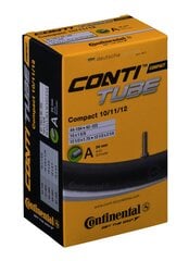 Kamera 10/11/12" Continental Compact A34 цена и информация | Покрышки, шины для велосипеда | pigu.lt