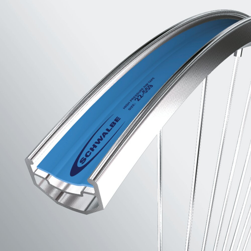Dviračio ratlankio juosta Schwalbe 27.5", mėlyna kaina ir informacija | Kitos dviračių dalys | pigu.lt