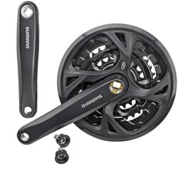 Shimano Crankset FC-M371 175mm 44x32x22T Black цена и информация | Другие запчасти для велосипеда | pigu.lt