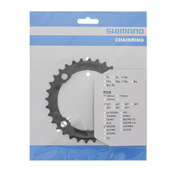 Priekinis dantratis Shimano FC-M590-32T kaina ir informacija | Kitos dviračių dalys | pigu.lt