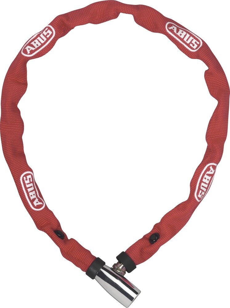 Dviračio užraktas Abus Chain Web 1500/110, 110 cm, raudonas цена и информация | Užraktai dviračiams | pigu.lt