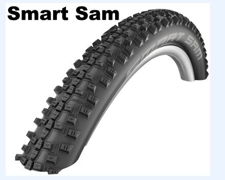 Dviračio padanga 27,5" Schwalbe MTB Smart Sam HS 476 584-54, juoda цена и информация | Dviračių kameros ir padangos | pigu.lt