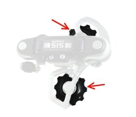 Galinio pavarų perjungėjo ratukų komplektas Shimano Tourney 7/8-speed kaina ir informacija | Kitos dviračių dalys | pigu.lt