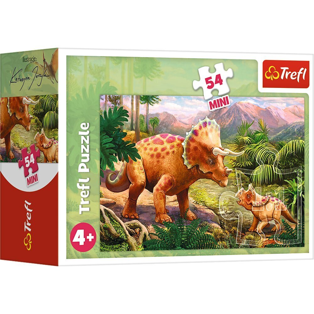 Mini dėlionė „Dinozaurai“ Trefl, 54 d. kaina ir informacija | Dėlionės (puzzle) | pigu.lt